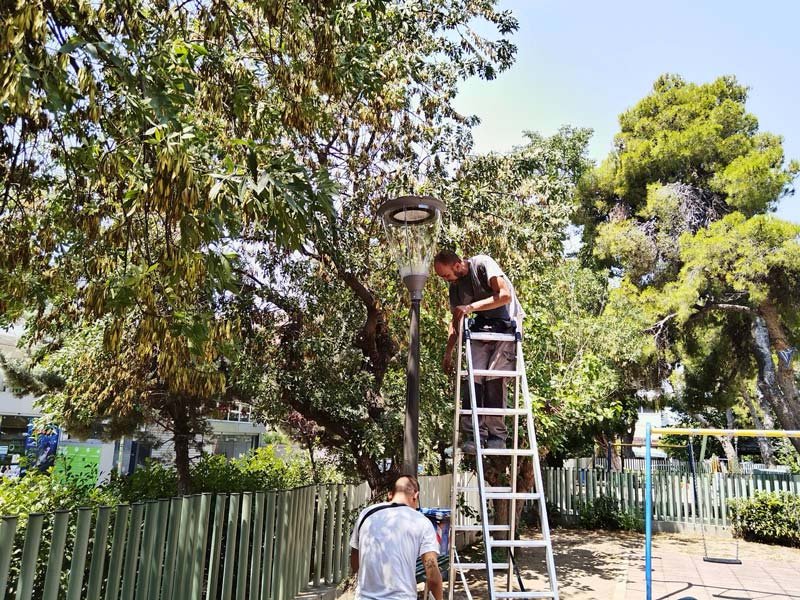 μαρούσι εγκατάσταση λαμπες led