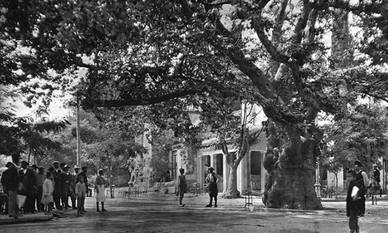 πλατεια πλατάνου στην κηφισιά το 1920