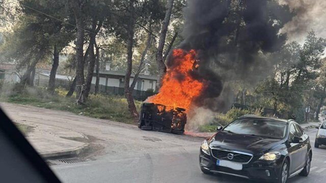 φωτια αυτοκινητο διονυσος