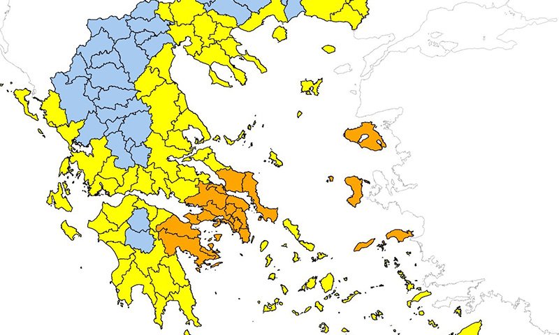 χαρτης προβλεψης πυκραγιας